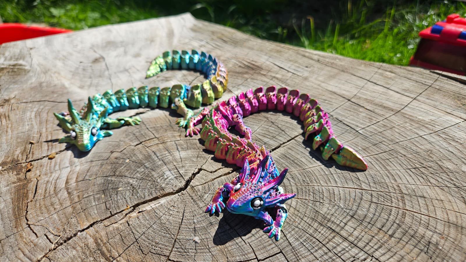 GS3DS Flexi Axolotl Dragon – Articulated Sensory Fidget Creature