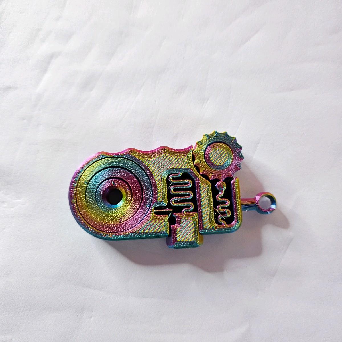 Click Clack Gyro Keyring for ADHD, Autism and Anxiety Relief - Multicolour fidgetstoys - Image 4