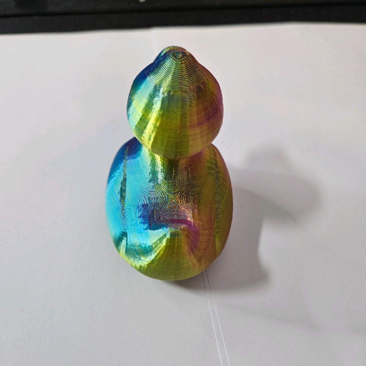 Multicoloured Duck 3D Printed Statue - 8x6x8cm - Great Gift for All Ages Decor Eye Room Ornaments - Image 3