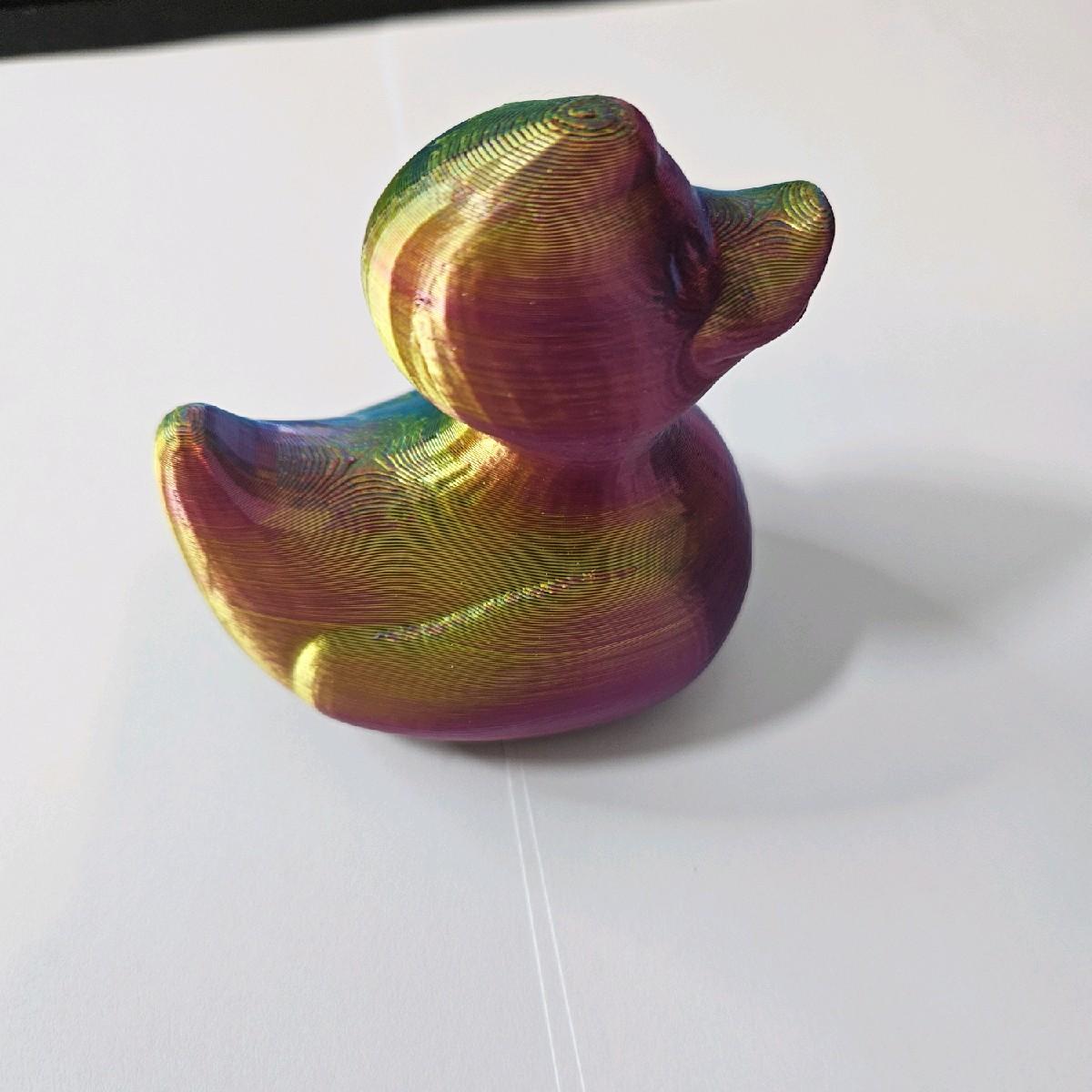 Multicoloured Duck 3D Printed Statue - 8x6x8cm - Great Gift for All Ages Decor Eye Room Ornaments - Image 4