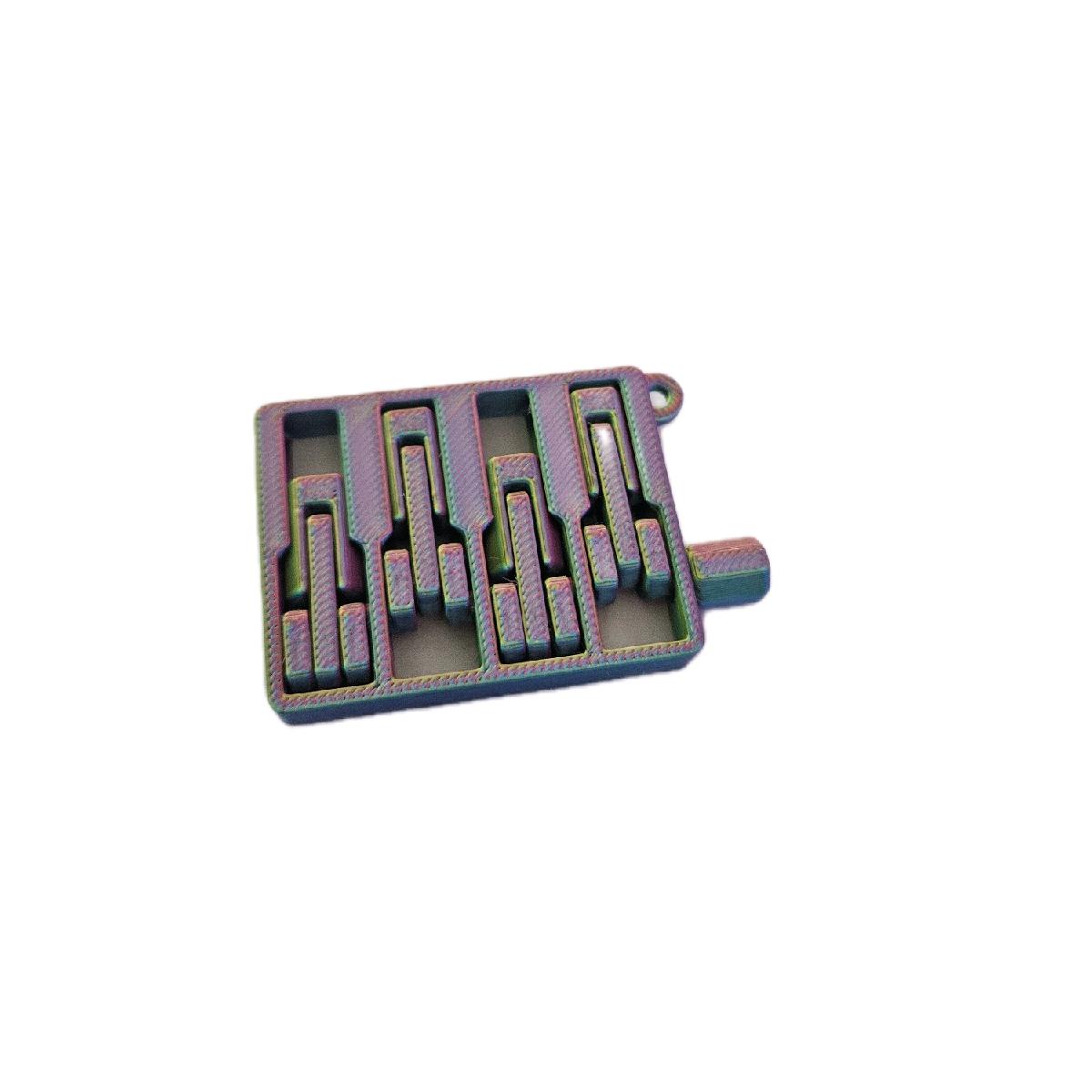 Multicolour Engine/Piston Fidget Keyring for ADHD, Autism or Anxiety Relief