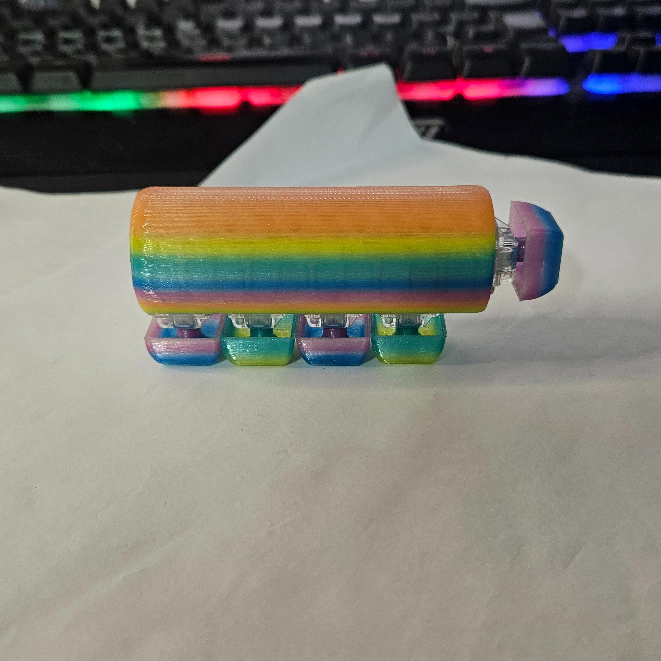 GS3Ds Glow in the Dark Palm Popper – Customisable 5-Key Mechanical Fidget Toy with Mechanical Keyboard Switches for Click-Hungry Hands & ADHD Minds - Image 4